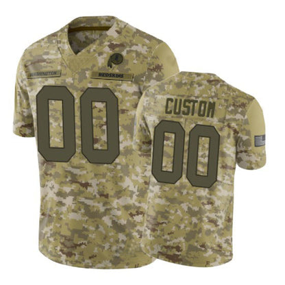 Custom Washington Commanders Camo 2018 Salute to Service Jersey