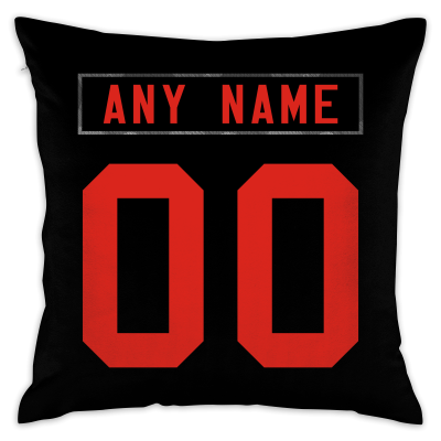 Custom Football San Francisco 49ers Decorative Throw Pillow Cover 18" x 18"- Print Personalized Style Customizable Design Team Any Name & Number
