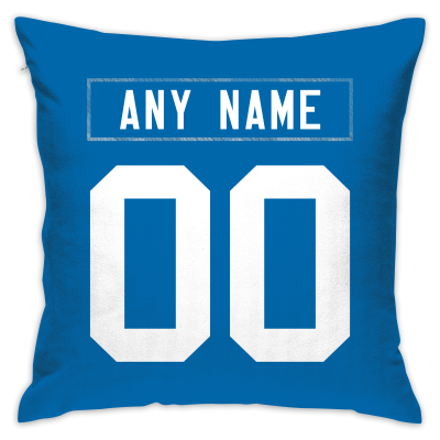 Custom Football Indianapolis Colts Decorative Throw Pillow Cover 18" x 18"- Print Personalized Style Customizable Design Team Any Name & Number