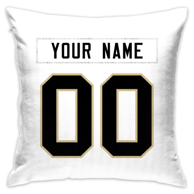 Custom Football New Orleans Saints Decorative Throw Pillow Cover 18" x 18"- Print Personalized Style Customizable Design Team Any Name & Number