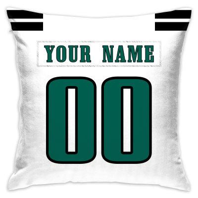 Custom Football Philadelphia Eagles Decorative Throw Pillow Cover 18" x 18"- Print Personalized Style Customizable Design Team Any Name & Number