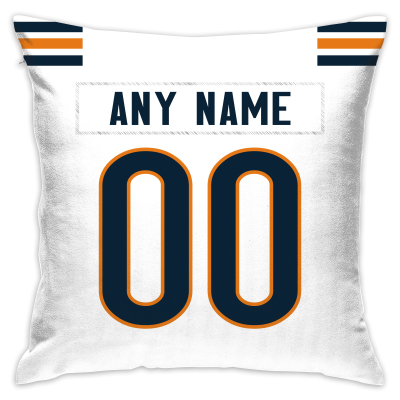 Custom Football Chicago Bears Decorative Throw Pillow Cover 18" x 18"- Print Personalized Style Customizable Design Team Any Name & Number