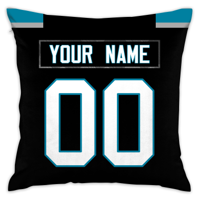 Custom Football Carolina Panthers Decorative Throw Pillow 18 x 18 Print Personalized Style Customizable Design Team Any Name & Number