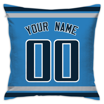 Custom Football Tennessee Titans Decorative Throw Pillow Cover 18" x 18"- Print Personalized Style Customizable Design Team Any Name & Number