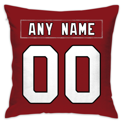 Custom Football Arizona Cardinals Decorative Throw Pillow 18" x 18"- Print Personalized Style Customizable Design Team Any Name & Number