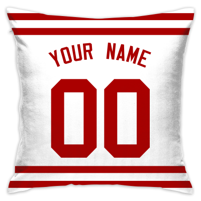 Custom Football San Francisco 49ers Decorative Throw Pillow Cover 18" x 18"- Print Personalized Style Customizable Design Team Any Name & Number