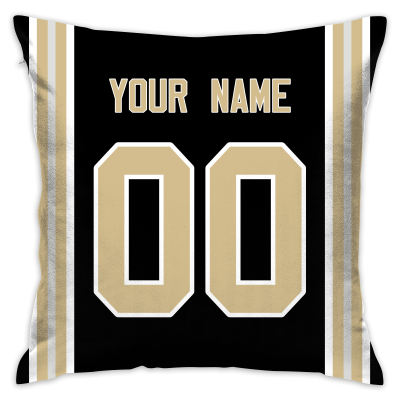 Custom Football New Orleans Saints Decorative Throw Pillow Cover 18" x 18"- Print Personalized Style Customizable Design Team Any Name & Number