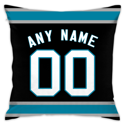 Custom Football Carolina Panthers Decorative Throw Pillow 18 x 18 Print Personalized Style Customizable Design Team Any Name & Number