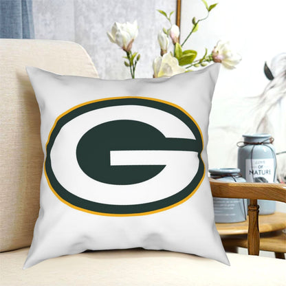 Custom Decorative Football Pillow Case Green Bay Packers White Pillowcase Personalized Throw Pillow Covers