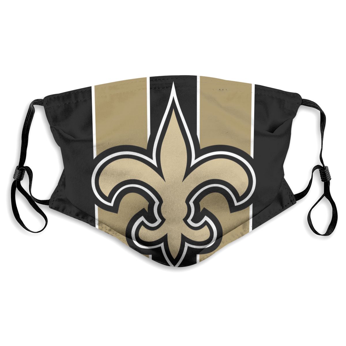 Custom Football Personalized NO.Saint 01- Black Dust Face Mask With Filters PM 2.5