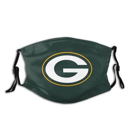 Print Football Personalized Green Bay Packers Adult Dust Mask With PM 2.5 Filters