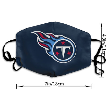 Print Football Personalized Tennessee Titans Dust Mask Navy