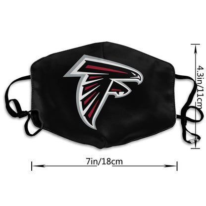 Print Football Personalized Atlanta Falcons Dust Mask Black