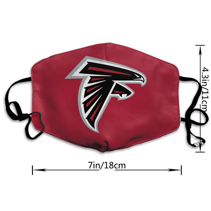 Print Football Personalized Atlanta Falcons Dust Mask Red