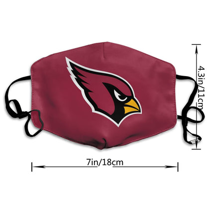 Print Football Personalized Arizona Cardinals Dust Mask Red