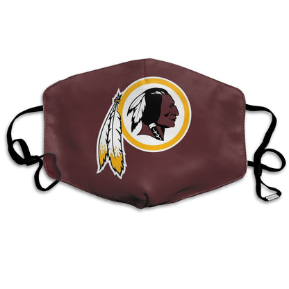 Print Football Personalized PWashington Redskins Dust Mask Red