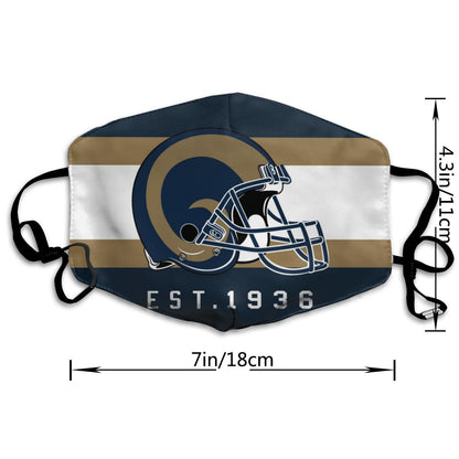 Print Football Personalized Los Angeles Rams Dust Mask