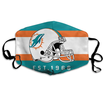 Print Football Personalized Miami Dolphins Dust Masks