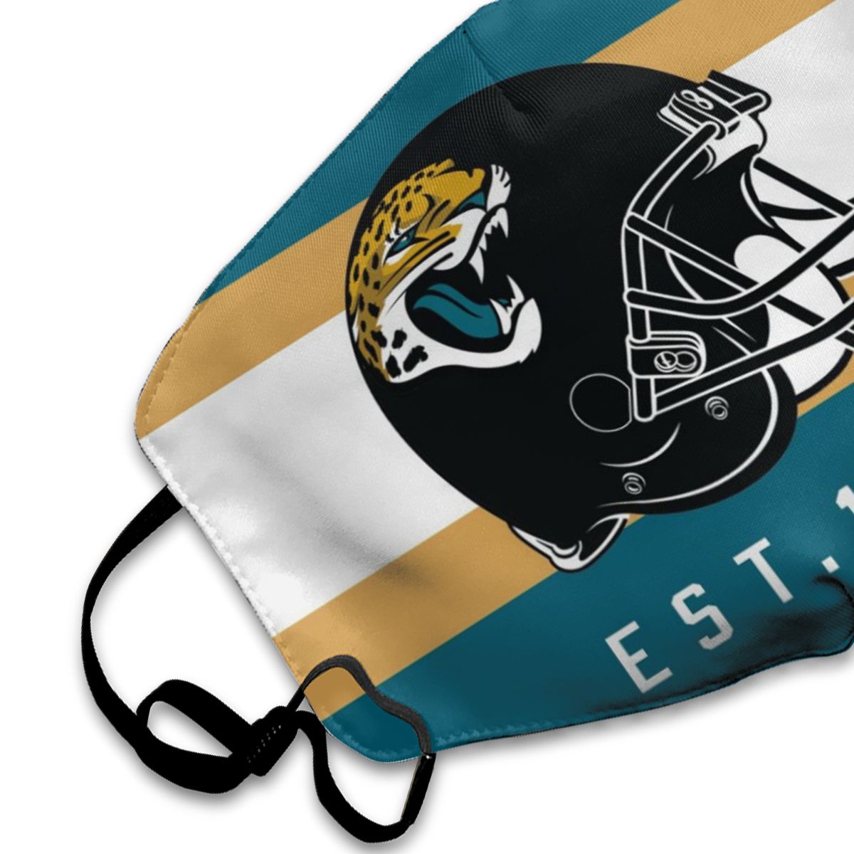 Print Football Personalized Jacksonville Jaguars Dust Mask Teal
