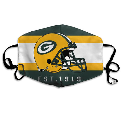 Print Football Personalized Green Bay Packers Dust Masks