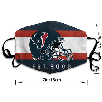 Print Football Personalized Houston Texans Dust Masks