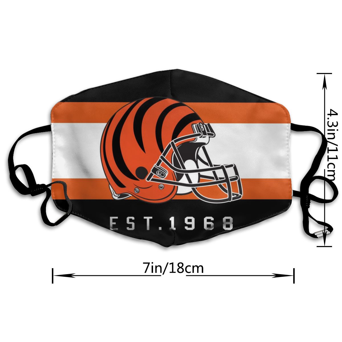 Print Football Personalized Cincinnati Bengals Dust Mask