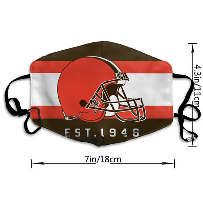 Print Football Personalized Cleveland Browns Dust Masks