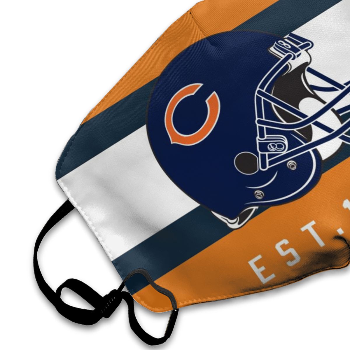 Print Football Personalized Chicago Bears Dust Mask Orange