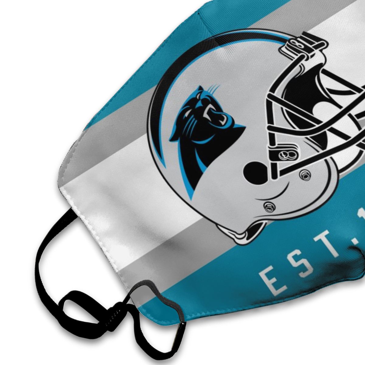 Print Football Personalized Carolina Panthers Dust Mask Blue