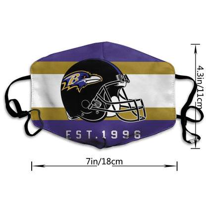 Print Football Personalized Baltimore Ravens Dust Mask