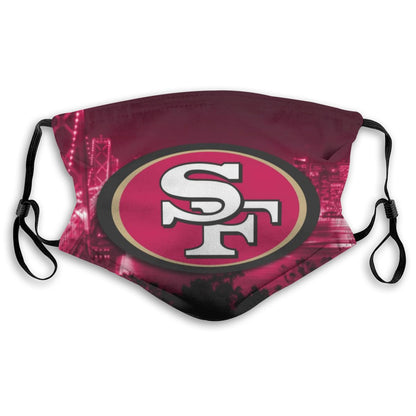 Print Personalized Football Design San Francisco 49ers Dust Mask With Filter