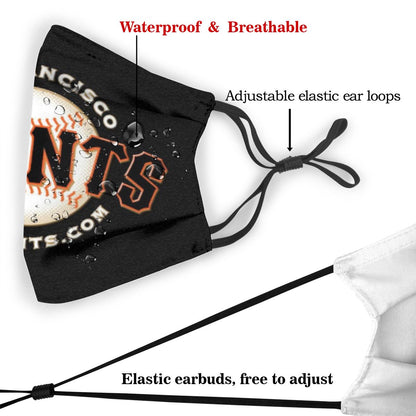 Print Personalized Face Mask Design San Francisco Giants Dust Mask With Filter