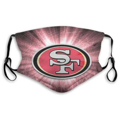Print Design Football Personalized San Francisco 49ers Dust Mask With PM 2.5 Filter