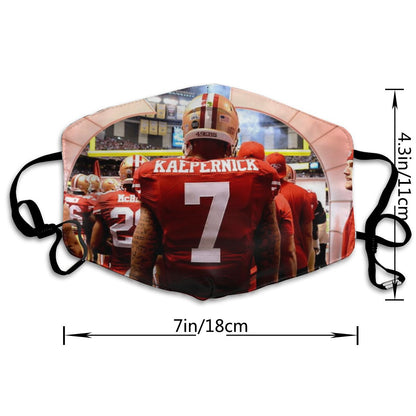 Print Football Personalized #7 Colin Kaepernick Mask San Francisco 49ers Dust Masks