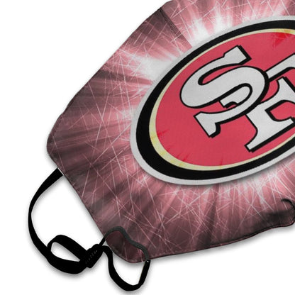 Print Football Personalized Dust Masks Logo Design San Francisco 49ers Mask
