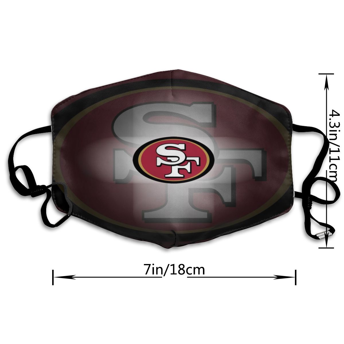 Print Personalized Face Dust Masks Fashion Logo San Francisco 49ers Mask