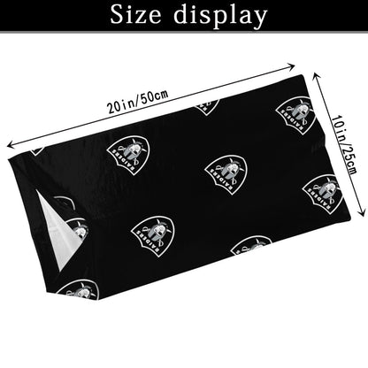 Reusble Mouth Cover Bandanas Oakland Raiders Variety Head Scarf Face Mask With PM 2.5 Filter