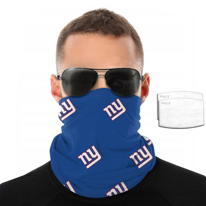 Reusble Mouth Cover Bandanas New York Giants Variety Head Scarf Face Mask With PM 2.5 Filter