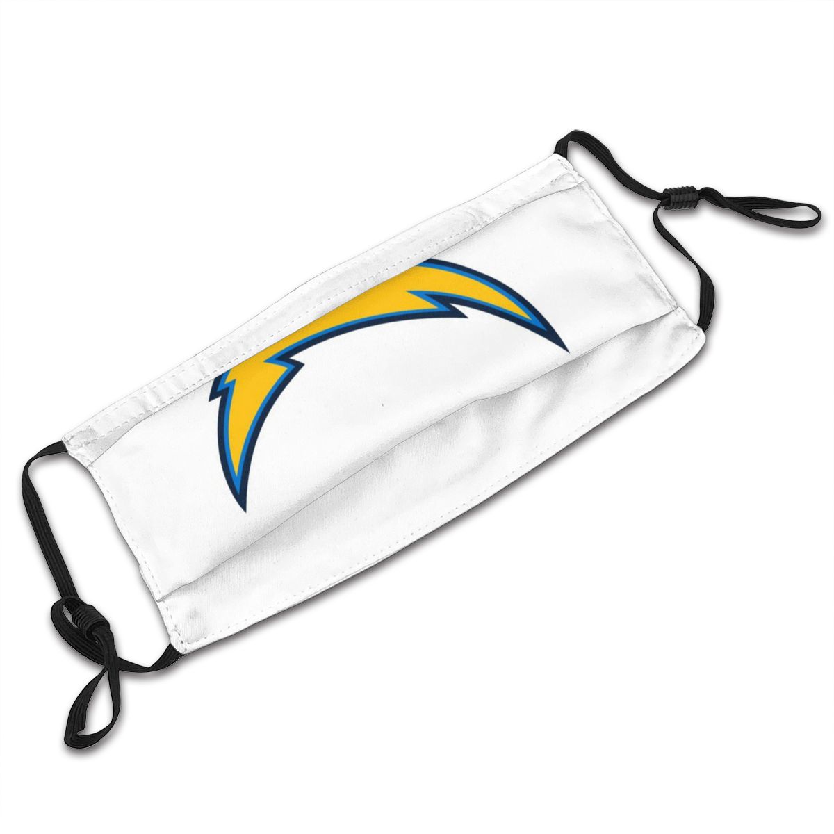 Print Football Personalized Los Angeles Chargers White Face Mask With PM 2.5 Filter
