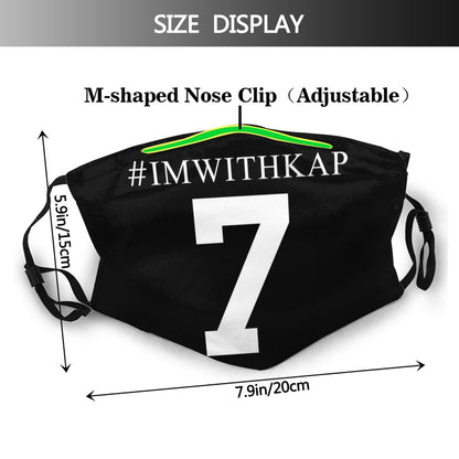 Football Personalized #7 Colin Kaepernick San Francisco 49ers Face Mask With Filters
