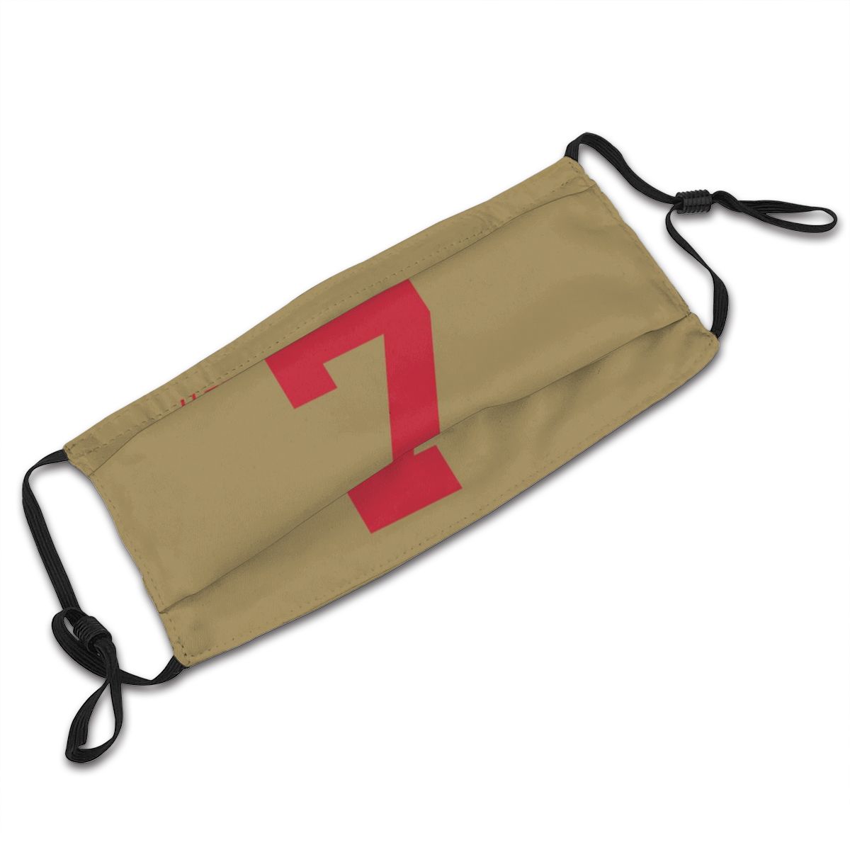 Football # IMWITHKAP Personalized #7 Colin Kaepernick Gold 49ers Face Mask With Filter