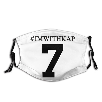 Football Personalized  San Francisco 49ers #7 Colin KaepernickWhite Face Mask With Filter