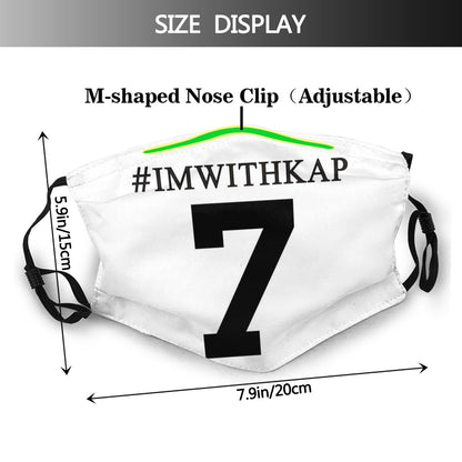 Football Personalized  San Francisco 49ers #7 Colin KaepernickWhite Face Mask With Filter