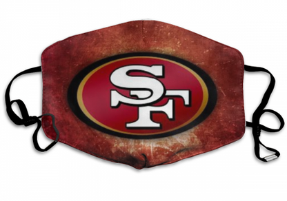 Print Football Personalized San Francisco 49ers Dust And Wind Respirator Mask