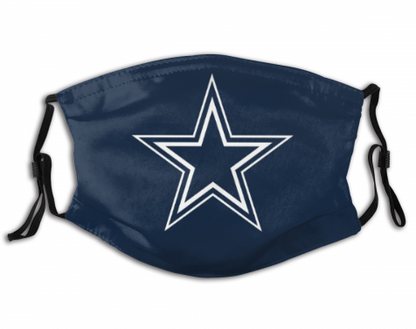 Print Football Personalized Dallas Cowboys Adult Dust Mask With Filters PM 2.5