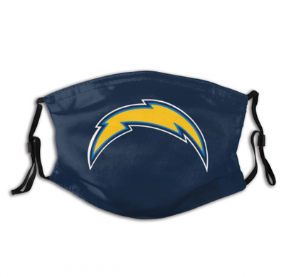 Print Football Personalized Los Angeles Chargers Adult Dust Mask With PM 2.5 Filter