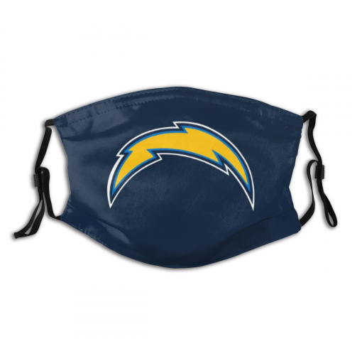 Print Football Personalized Los Angeles Chargers Adult Dust Mask With PM 2.5 Filter