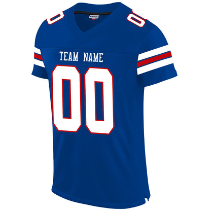 Custom Football Jersey for Men Women Youth Personalize Sports Shirt Design Buffalo Bills Royal Stitched Name And Number Christmas Birthday Gift