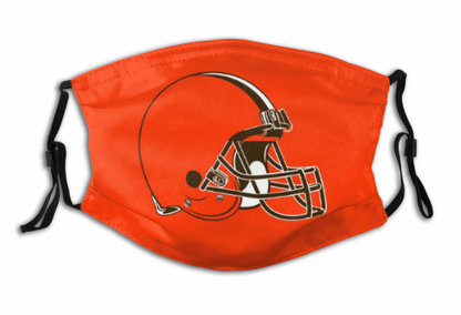 Print Football Personalized Cleveland Browns Adult Dust Mask With PM 2.5 Filters
