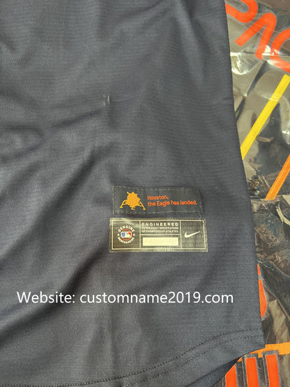 Custom Baseball Jerseys New Houston Astros Navy Stitched 2022 Space City Connect Jerseys